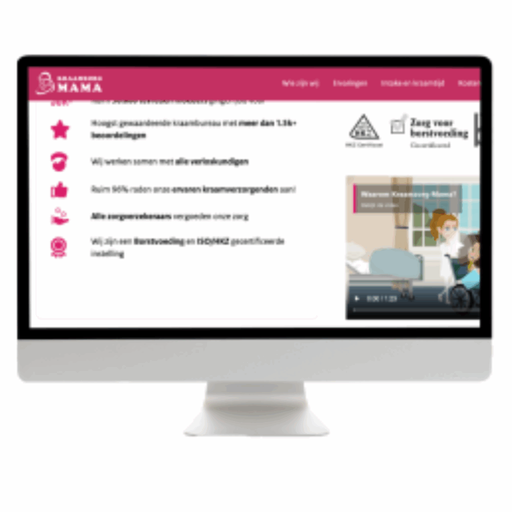 Kraamzorg website