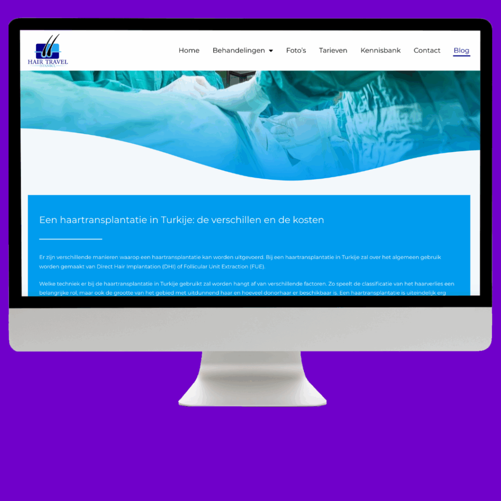 Voorbeeld webdesign in Den Haag